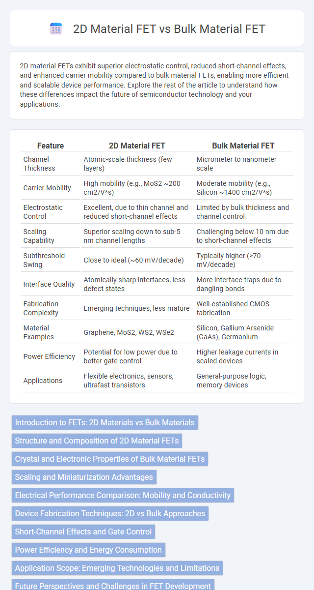2D Material FET vs Bulk Material FET in Nanoelectronics - What is The Difference?