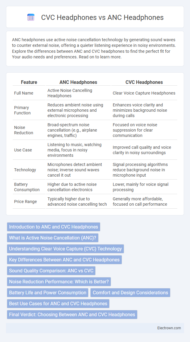 CVC Headphones vs ANC Headphones in Consumer Electronics - What is The Difference?