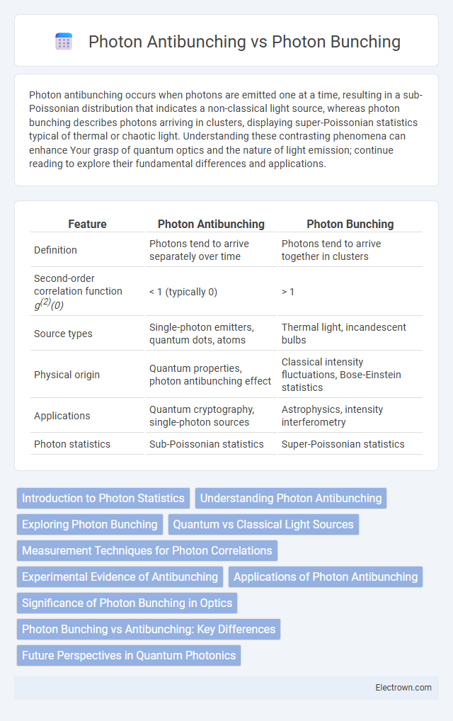 Photon Antibunching vs Photon Bunching in Quantum Electronics - What is The Difference?