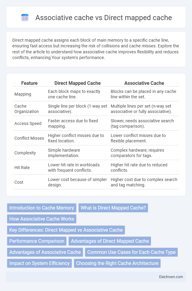 Associative cache vs Direct mapped cache in Digital Electronics - What is The Difference?