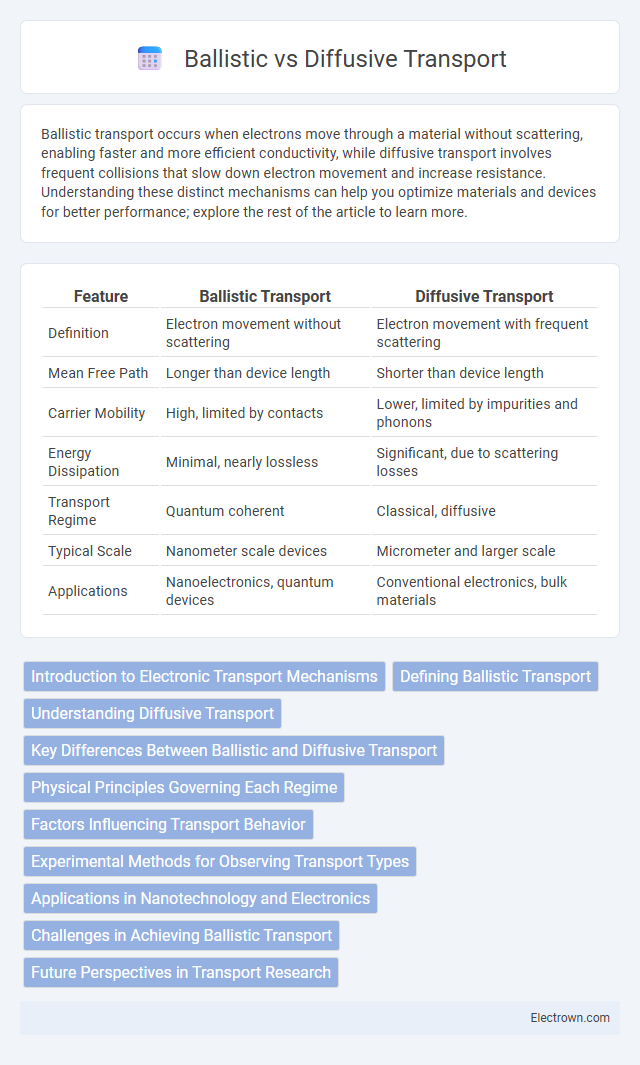 Ballistic vs Diffusive Transport in Solid-State Electronics - What is The Difference?
