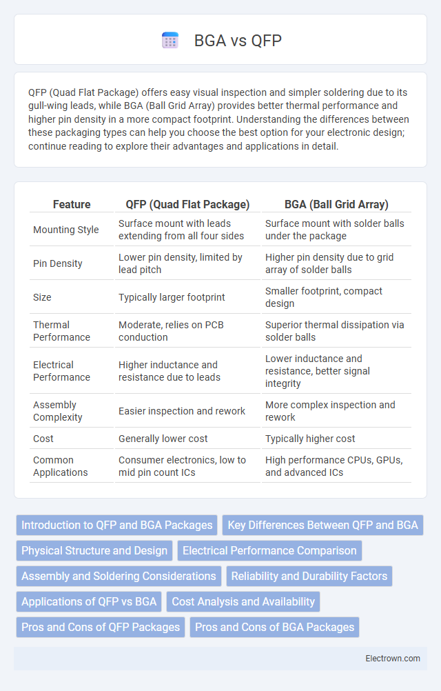 BGA vs QFP in Microelectronics - What is The Difference?