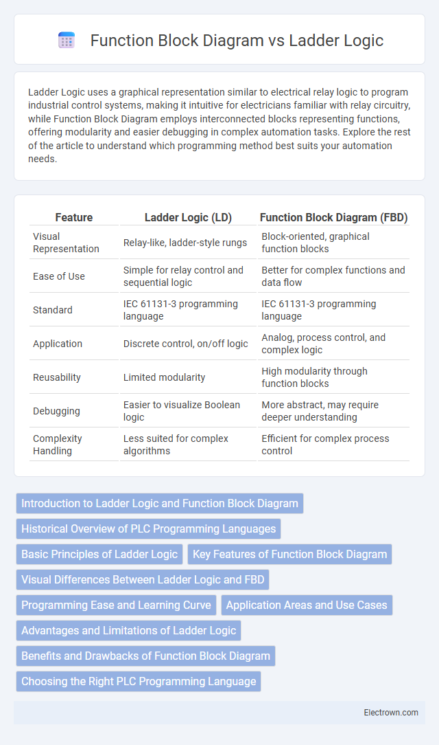 Function Block Diagram vs Ladder Logic in Industrial Electronics - What is The Difference?