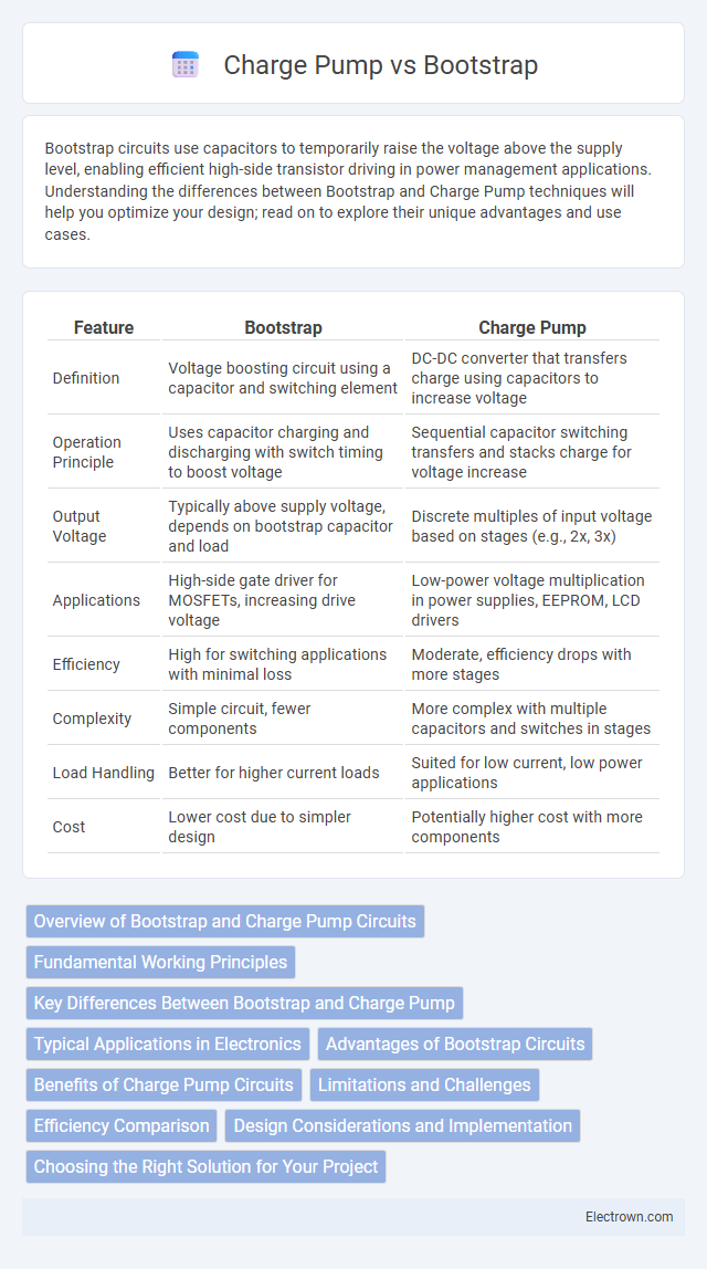 Charge Pump vs Bootstrap in Solid-State Electronics - What is The Difference?