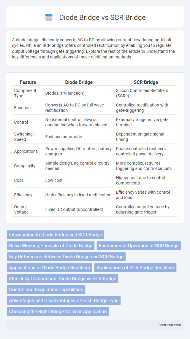 Diode Bridge vs SCR Bridge in Industrial Electronics - What is The Difference?