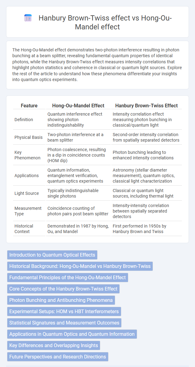 Hanbury Brown-Twiss effect vs Hong-Ou-Mandel effect in Quantum Electronics - What is The Difference?