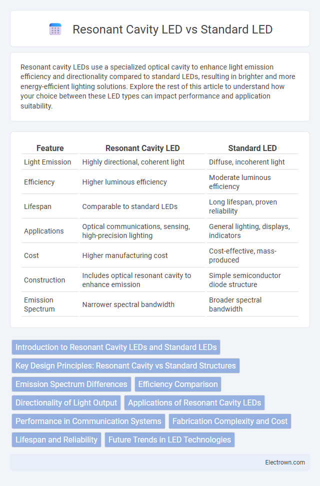 Resonant Cavity LED vs Standard LED in Optoelectronics - What is The Difference?
