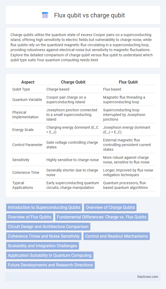 Flux qubit vs charge qubit in Quantum Electronics - What is The Difference?