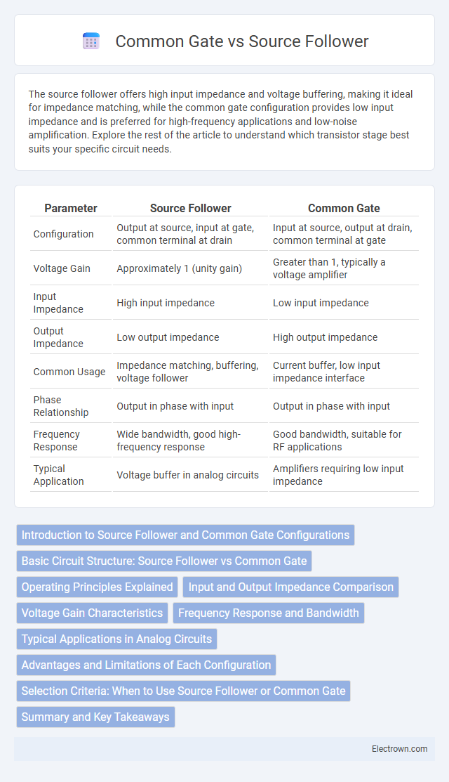 Common Gate vs Source Follower in Solid-State Electronics - What is The Difference?