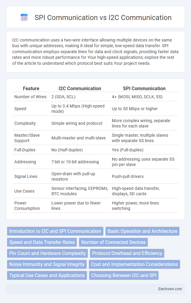SPI Communication vs I2C Communication in Instrumentation Electronics - What is The Difference?