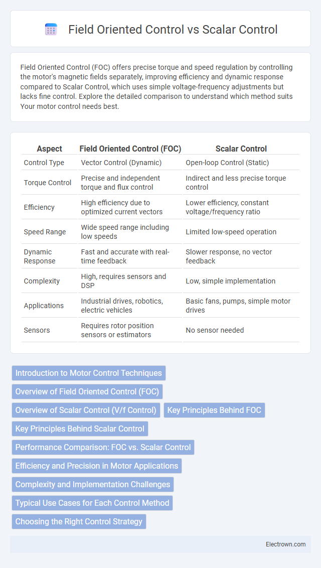Field Oriented Control vs Scalar Control in Industrial Electronics - What is The Difference?