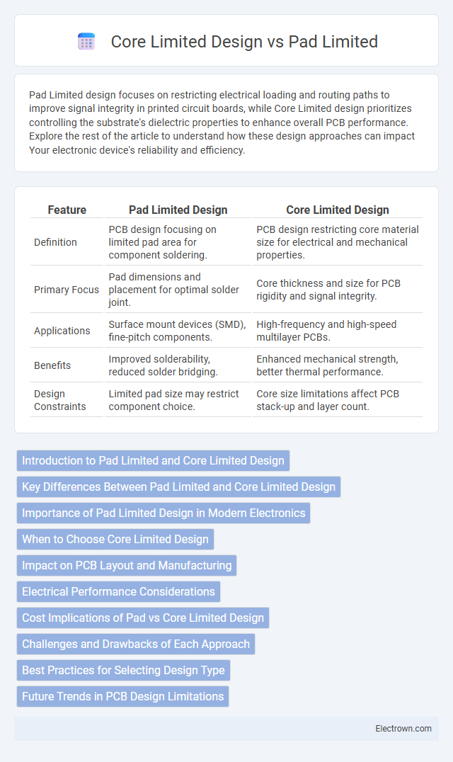 Core Limited Design vs Pad Limited in Microelectronics - What is The Difference?