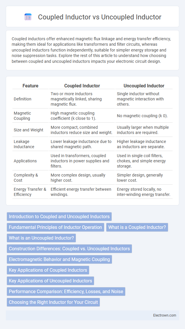 Coupled Inductor vs Uncoupled Inductor in Circuit Design - What is The Difference?