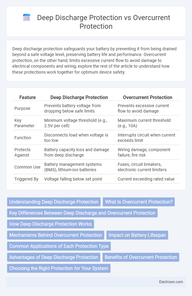 Deep Discharge Protection vs Overcurrent Protection in Circuit Design - What is The Difference?
