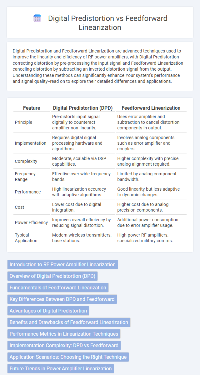 Digital Predistortion vs Feedforward Linearization in Communication Electronics - What is The Difference?