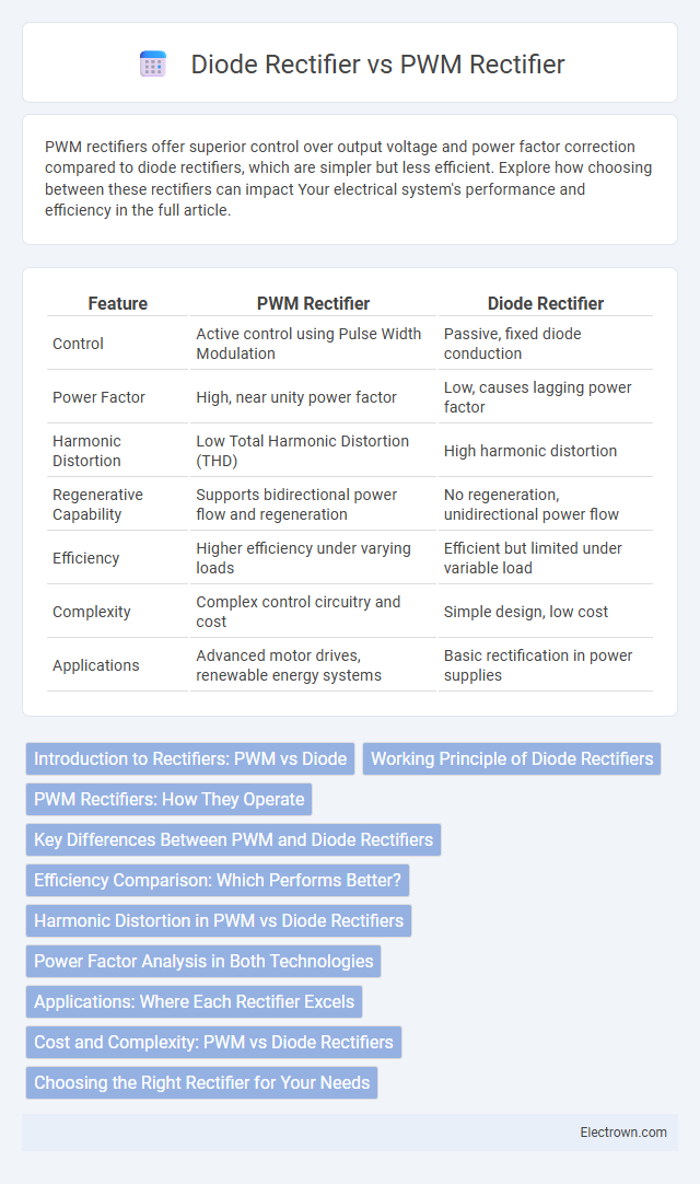Diode Rectifier vs PWM Rectifier in Power Electronics - What is The Difference?