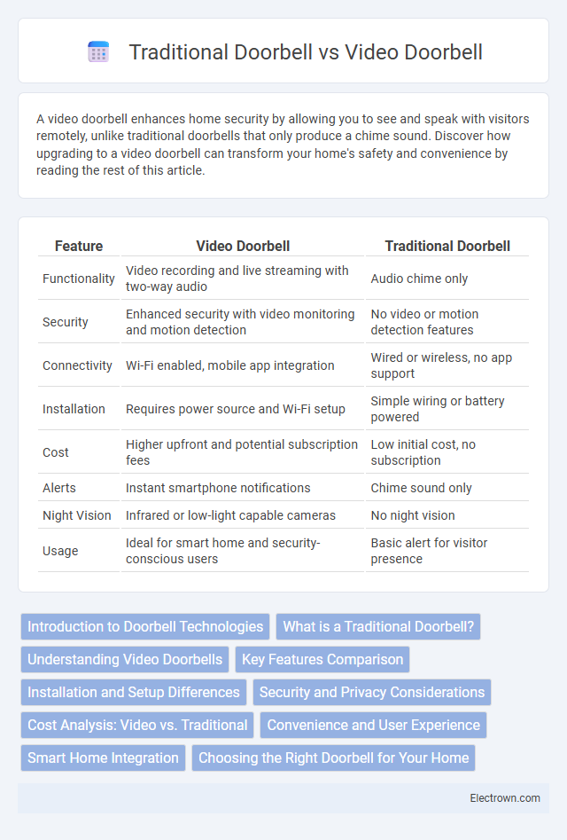Traditional Doorbell vs Video Doorbell in Consumer Electronics - What is The Difference?