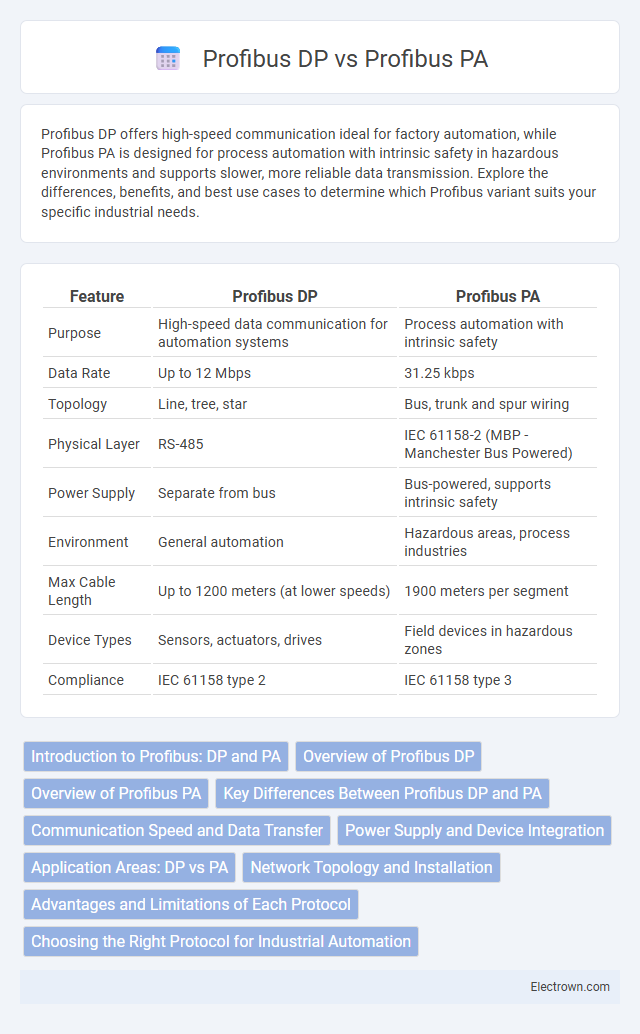 Profibus DP vs Profibus PA in Industrial Electronics - What is The Difference?