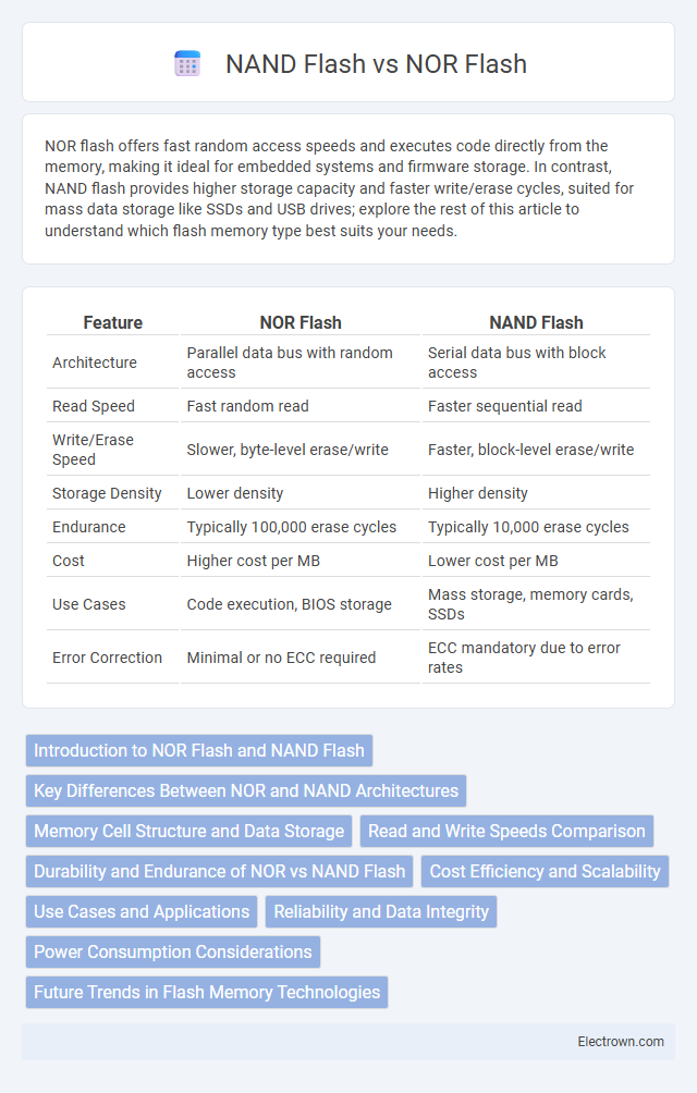 NAND Flash vs NOR Flash in Embedded Systems - What is The Difference?