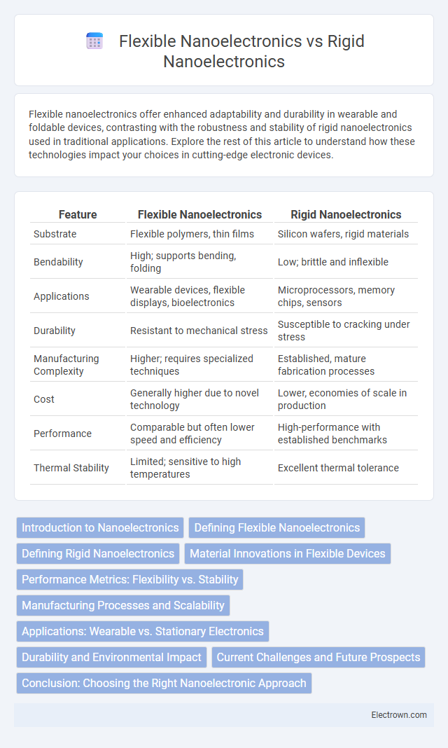 Flexible Nanoelectronics vs Rigid Nanoelectronics in Nanoelectronics - What is The Difference?