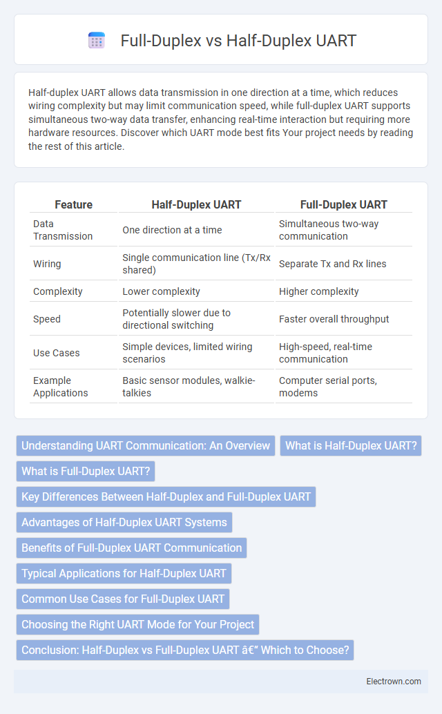 Full-Duplex vs Half-Duplex UART in Microelectronics - What is The Difference?