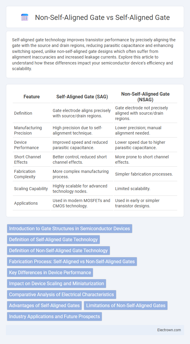 Non-Self-Aligned Gate vs Self-Aligned Gate in Microelectronics - What is The Difference?