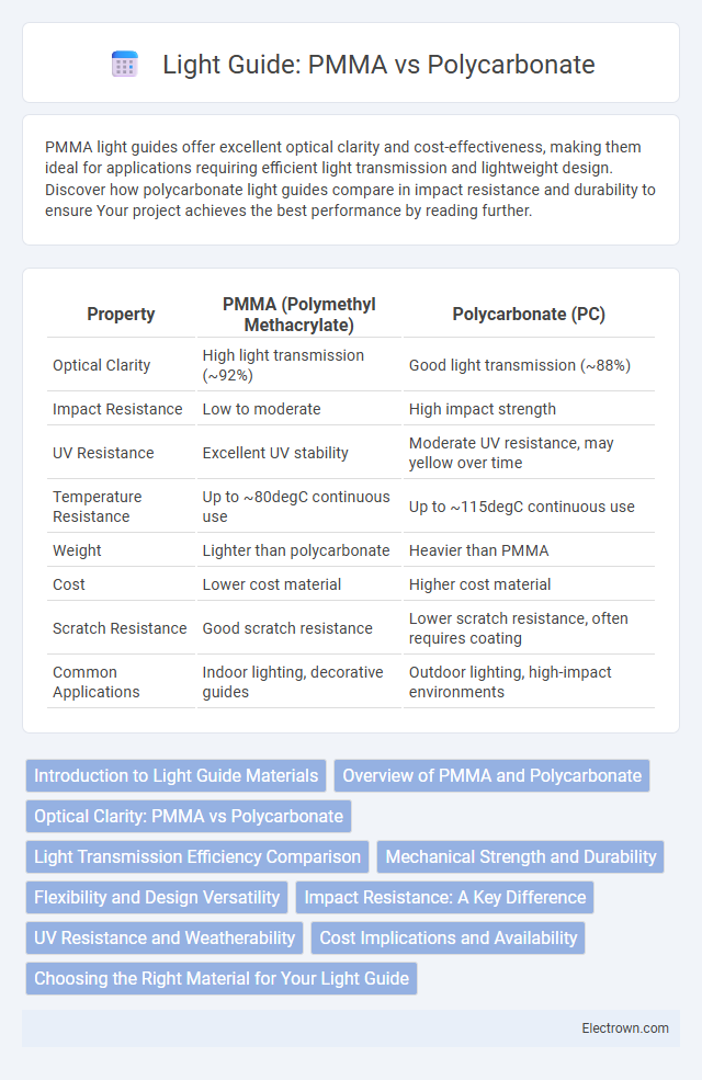Light Guide: PMMA vs Polycarbonate in Optoelectronics - What is The Difference?