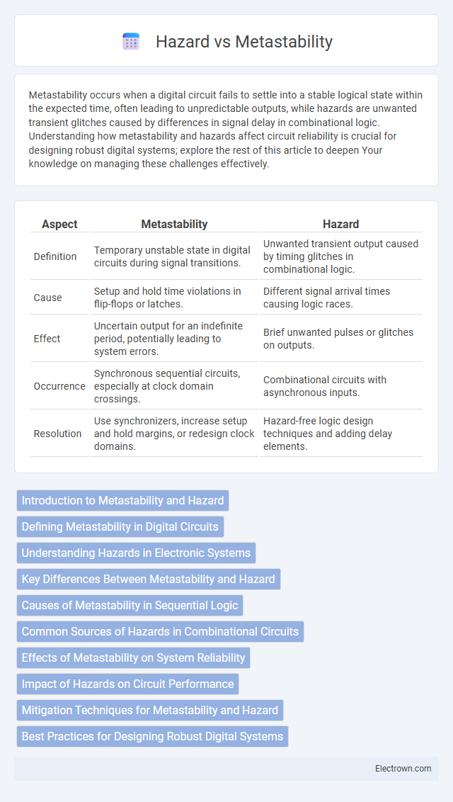 Hazard vs Metastability in Digital Electronics - What is The Difference?