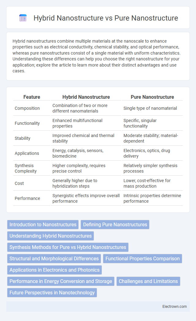 Hybrid Nanostructure vs Pure Nanostructure in Nanoelectronics - What is The Difference?