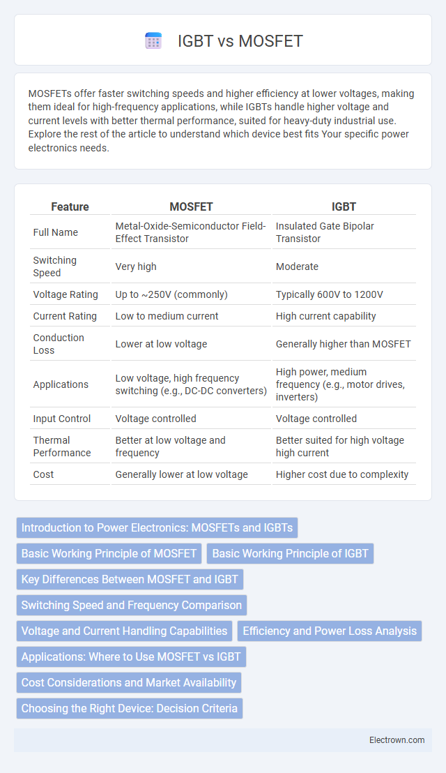 IGBT vs MOSFET in Analog Electronics - What is The Difference?