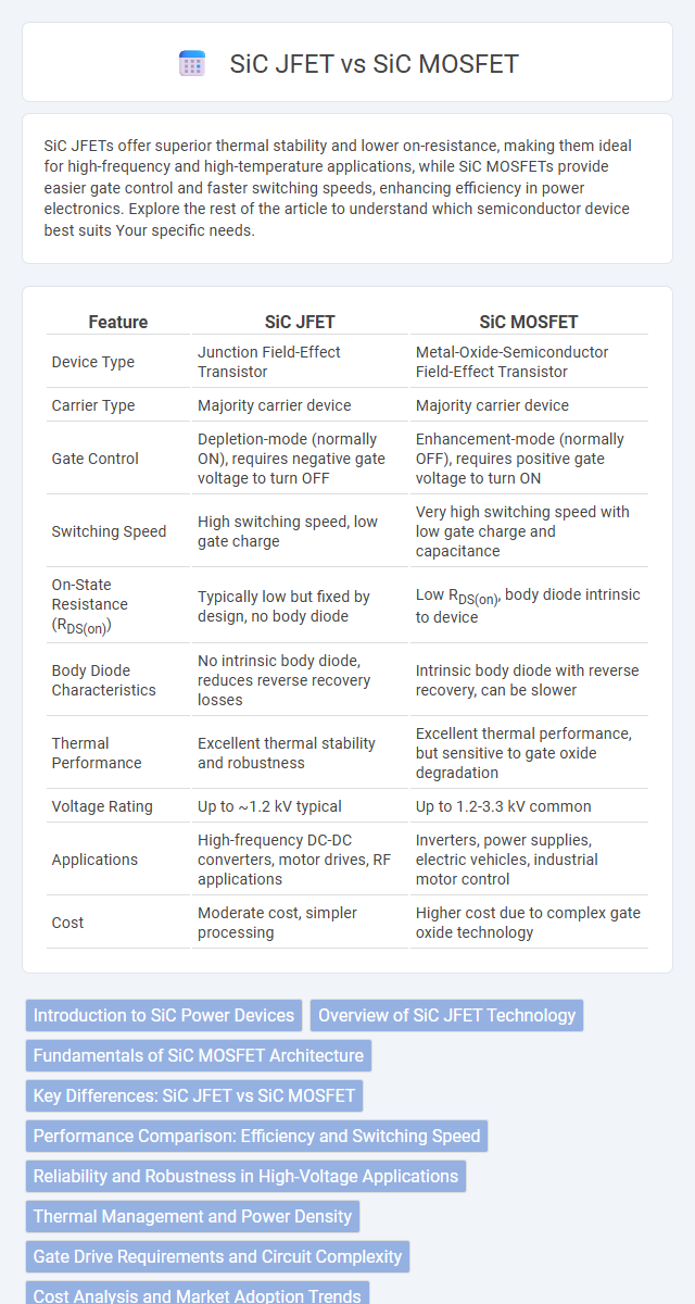 SiC JFET vs SiC MOSFET in Semiconductor Devices - What is The Difference?