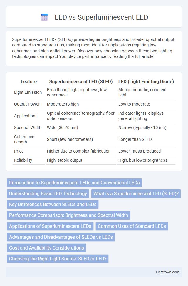 LED vs Superluminescent LED in Optoelectronics - What is The Difference?