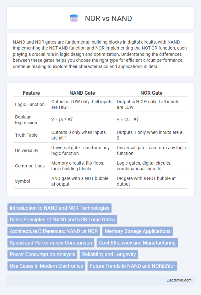 NOR vs NAND in Digital Electronics - What is The Difference?