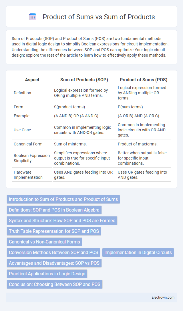Product of Sums vs Sum of Products in Digital Electronics - What is The Difference?