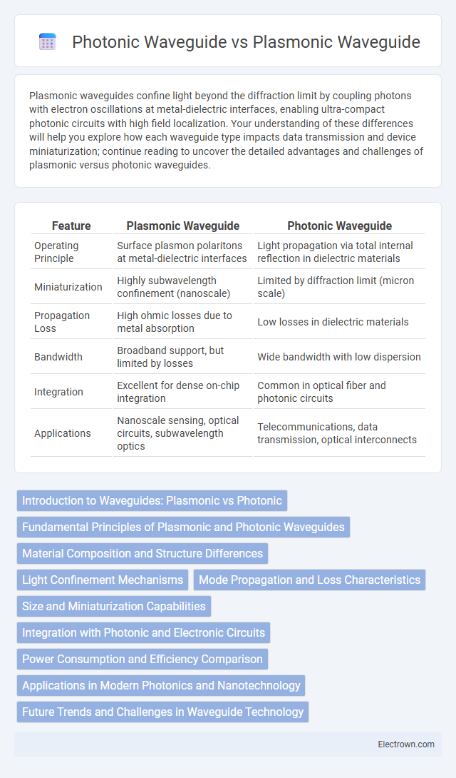 Photonic Waveguide vs Plasmonic Waveguide in Quantum Electronics - What is The Difference?
