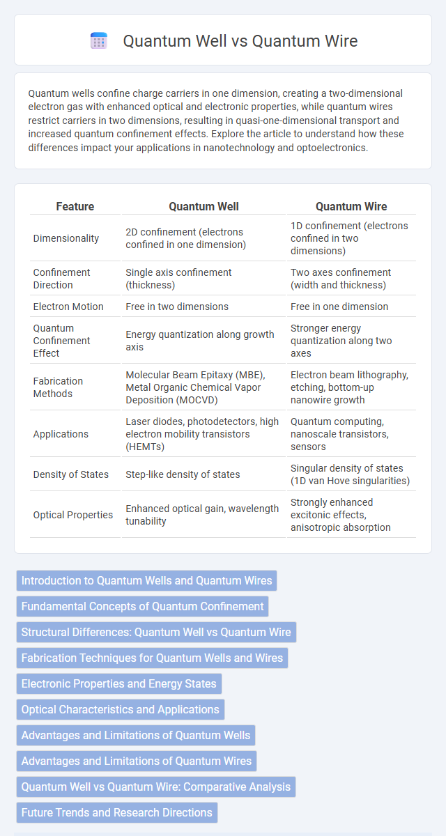 Quantum Well vs Quantum Wire in Nanoelectronics - What is The Difference?