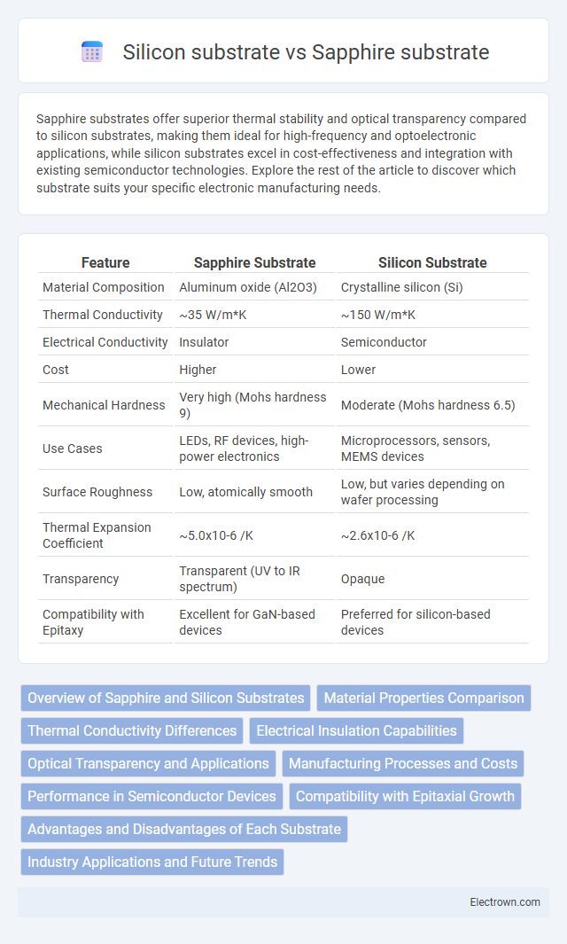 Silicon substrate vs Sapphire substrate in Optoelectronics - What is The Difference?