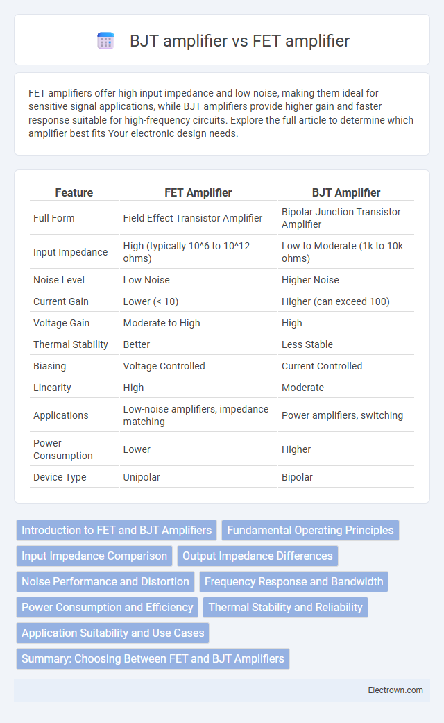 BJT amplifier vs FET amplifier in Circuit Design - What is The Difference?