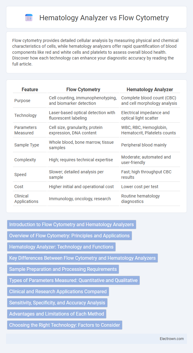 Hematology Analyzer vs Flow Cytometry in Biomedical Electronics - What is The Difference?