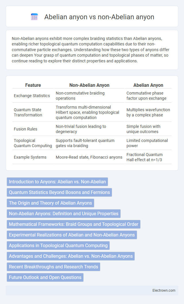 Abelian anyon vs non-Abelian anyon in Quantum Electronics - What is The Difference?