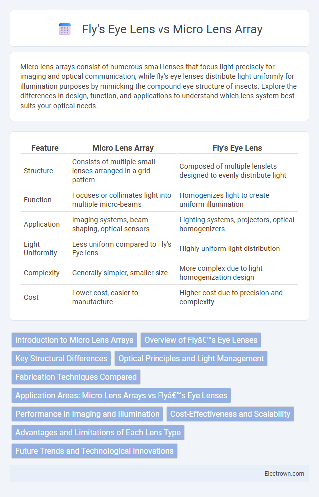 Fly's Eye Lens vs Micro Lens Array in Optoelectronics - What is The Difference?