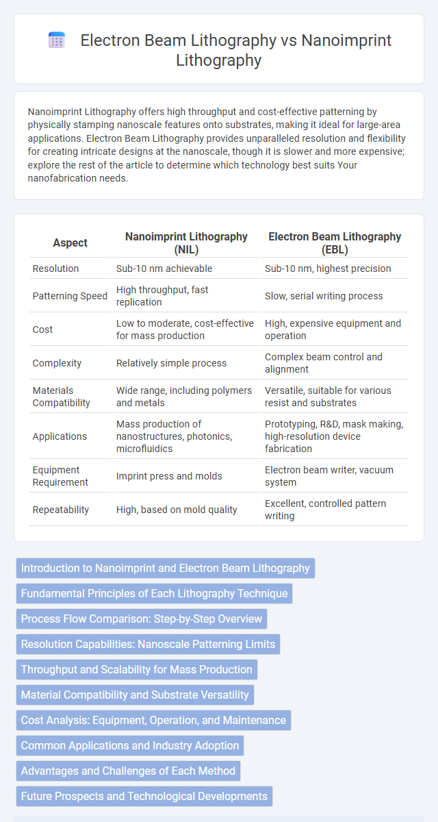 Electron Beam Lithography vs Nanoimprint Lithography in Nanoelectronics - What is The Difference?