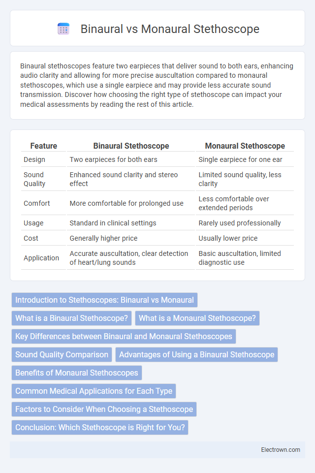 Binaural vs Monaural Stethoscope in Biomedical Electronics - What is The Difference?