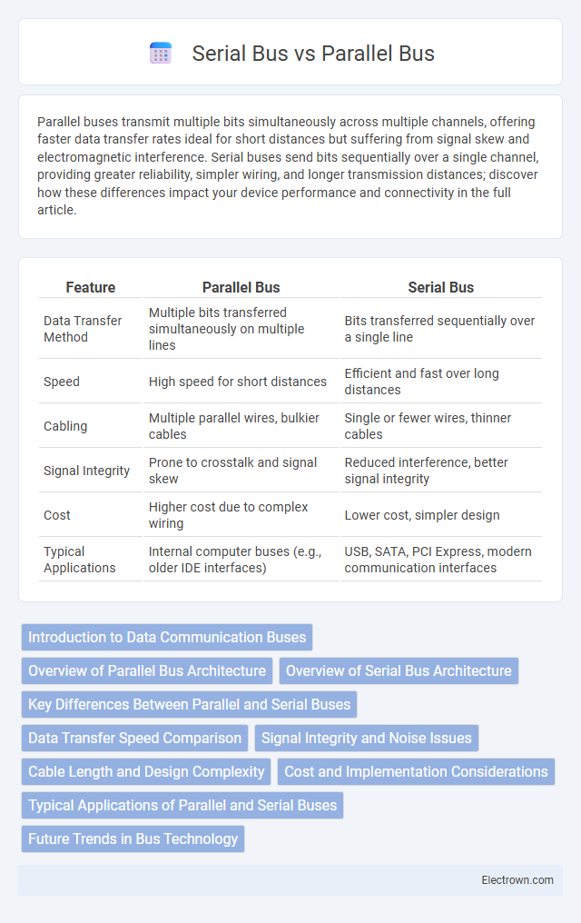 Serial Bus vs Parallel Bus in Embedded Systems - What is The Difference?