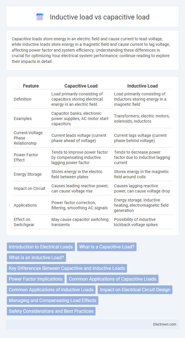 Inductive load vs capacitive load in Circuit Design - What is The Difference?