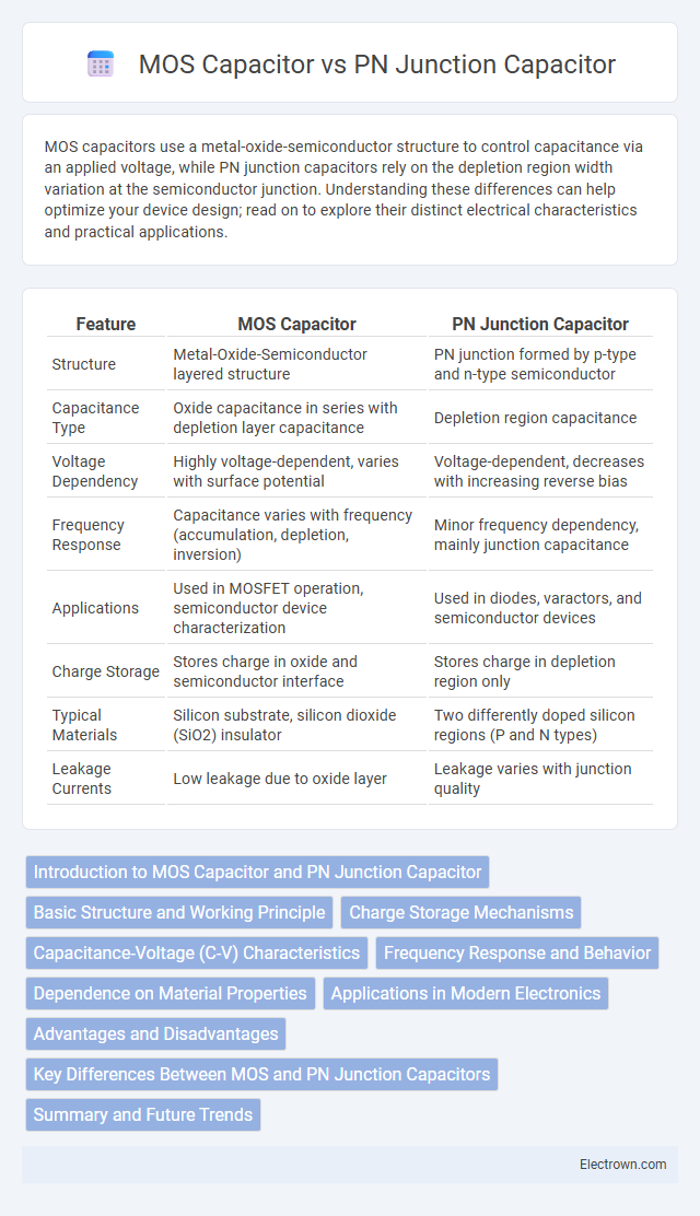 MOS Capacitor vs PN Junction Capacitor in Solid-State Electronics - What is The Difference?