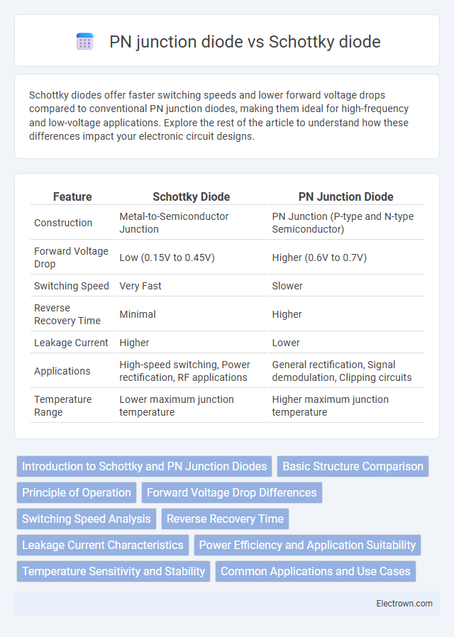 PN junction diode vs Schottky diode in Semiconductor Devices - What is The Difference?