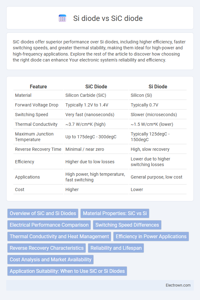Si diode vs SiC diode in Power Electronics - What is The Difference?