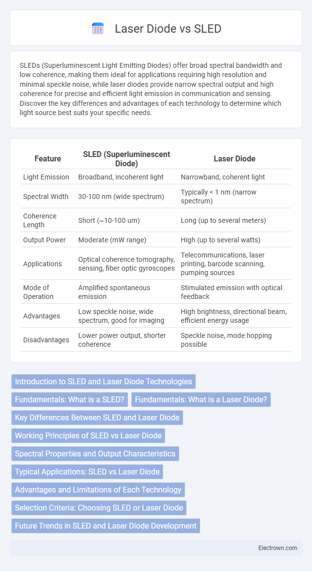 Laser Diode vs SLED in Optoelectronics - What is The Difference?