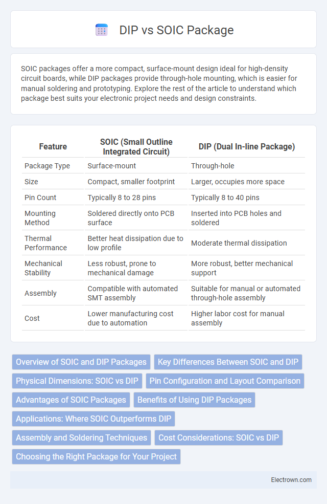 DIP vs SOIC Package in Electronic Materials - What is The Difference?